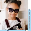 Children's card sunglasses, foldable, boys' sunglasses, girls' trendy and fashionable, baby polarized UV protection 6102 Specification image